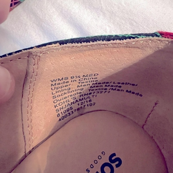 Sonoma women's slip on floral ballet flats multicolor embroidered size 9.5 - Picture 7 of 7